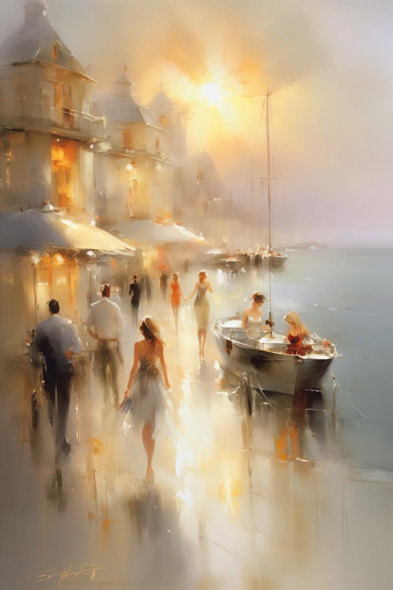 00988-641849758-_lora_Willem Haenraets Style_1_Willem Haenraets Style - Peaceful coastal scene at sunset, with soft golden light casting a warm.png